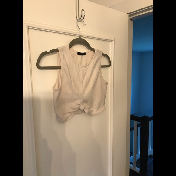 Forever 21 White Middle Knot Crop Top - Picture 9 of 13